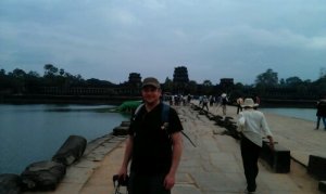 Michael at the gates if Angkor Wat