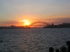 Sunset over Harbour Bridge, Sydney