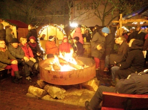 Mainz Christmas market Fireplace